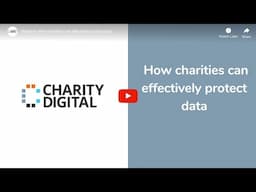 How charities can effectively protect data