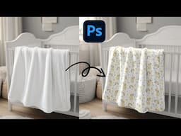 How to create a Blanket Mockup in Photoshop Easily | Photoshop Mockup Tutorial