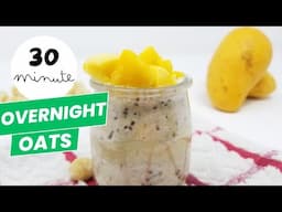 Fast Overnight Oats Without Yogurt or Applesauce (Vegan)