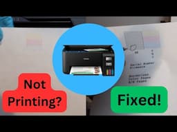 Epson EcoTank 2400 PRINTER HEAD Cleaning - Not Printing Black or Color FIXED! Step-By-Step Tutorial