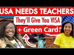 Breaking News: USA Is Giving Visa and Green Card to Overseas Teachers | Apply Now | @malikasflex