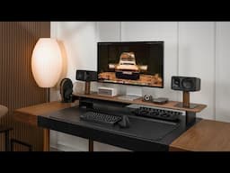 My Mid Century Modern Tech Desk Setup Build (2025) + Giveaway!