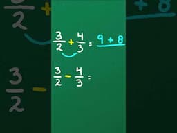 SUMA Y RESTA DE FRACCIONES (Operaciones con Fracciones) #matematicas #fracciones #fraccion  #suma