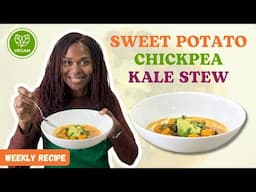 Sweet Potato Chickpea Kale Stew | Plant-Based Recipe