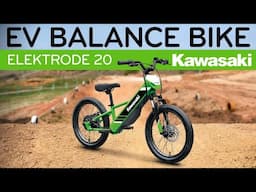 EV DIRTBIKE! Kawasaki Elektrode 20 Motorcycle Review