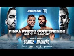 Oscar Duarte vs. Miguel Madueño | FINAL PRESS CONFERENCE