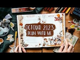 October Plan With Me | Autumn In My Bullet Journal - Vintage Scrapbooking Theme