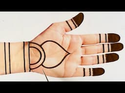 New Simple Stylish Mehndi design | Easy front hand Mehndi design | Mehandi ki designs |Mehndi design