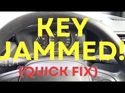 Steering Wheel Locked Key Won't Turn - SIMPLE FIX