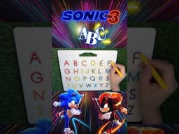 SONIC the Hedgehog 3 Movie ABC  - Learn to write ABC´s with MAGNATAB