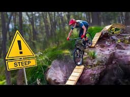 I Built This Sketchy Wooden Trail Over Massive Rocks