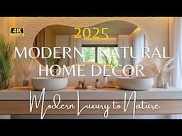 From Modern Luxury to Nature: 2025 Home Decor Trends Combining Natural Materials & Organic Elements