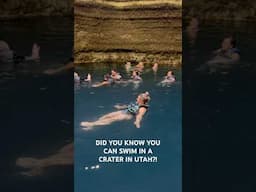 Did you know you can swim in a crater in Utah?