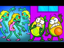 Zombies Appears at the Party! Avocado Couple Saves the World