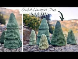 EASY 3D Crochet Christmas Tree: Free Pattern // how to crochet a layered Christmas tree