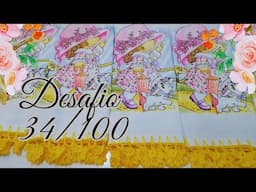 DESAFIO DOS 100 DIAS DE PRODUÇÃO 34/100 BORA CROCHETAR #crochet #panodeprato #rendaextra