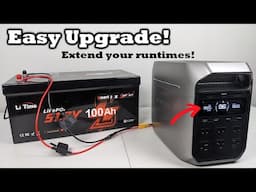 Simple Trick to Make Your Power Station Last 5X Longer! Charging with a LiTime 48v Smart Battery!