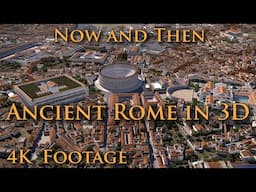 Ancient Rome in 3D Iconic locations - Now and Then - 4K Footage