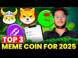 ⚡Top 3 MEME COINS  to Invest in 2025 🤑Step by Step Guide⚡