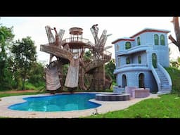 Step Once Build Creative So Fun Water Slide Park  To Pool Design In The Forest