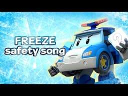 Freeze Safety Song Full Episodes🧊│Quiz Game for Kids│POLI Game│Safety Episodes│Robocar POLI TV