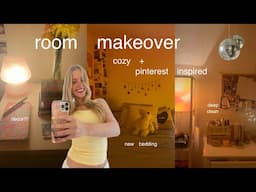 HUGE cozy room makeover🌟 *aesthetic & pinterest inspired*