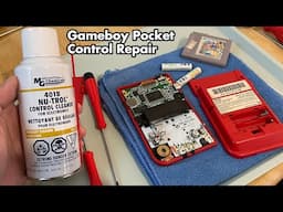 Console Triage 02: Red Gameboy Pocket with bad button response in the controls