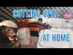 How to cut Opal with Dremel - Low Budget Cabbing Station