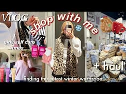 SHOPPING VLOG🧣⭐️ finding the CUTEST winter wardrobe, hollister, TJ Maxx, cotton on, lush, etc