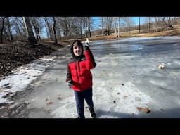 Our Saturday Walmart Run & Frozen Pond Adventure