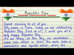 Best Republic Day Speech 2025 🇮🇳 | 26 January speech in English | Speech on Republic Day 2025