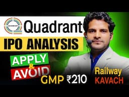 Quadrant Future Tek IPO Analysis|Quadrant IPO Apply or Avoid|Quadrant IPO GMP Price ₹210 #Quadrant