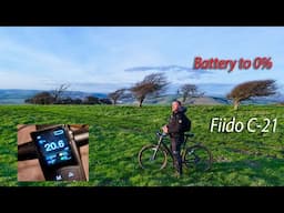 Riding to 0% Battery -  Fiido C-21 E-Gravel E-Bike Battery & Range