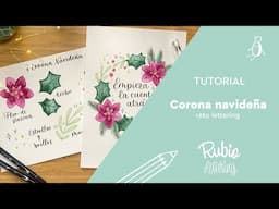 Tutorial Reto de lettering – Haz tu propia corona navideña