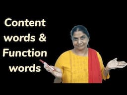 Content words & Function words