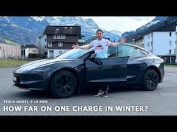 Tesla Model 3 2025 LR RWD – Pushing the Limits of Winter Range!