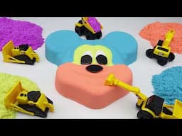 Kinetic Sand DIY Stop Motion with Peppa Pig for Kids Nursery Rhymes Kids Color Lollipops #6