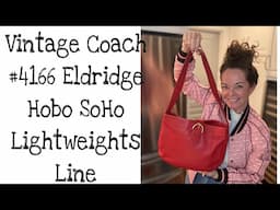 Vintage Coach #4166 Eldridge Hobo SoHo Lightweight Leather Collection Bag Talk