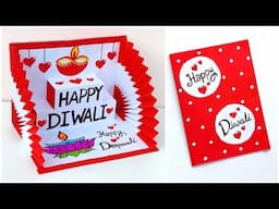 Happy Diwali pop up card 2024 / Handmade Diwali card making / Diwali greeting card easy