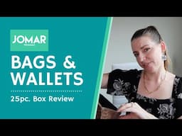 Jomar Wholesale | 25 Pc. Bags and Wallets UNBOXING & REVIEW | Mystery Box Review for Resale