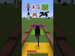 Mobs vs Long Jump Challenge #minecraft #shorts #meme