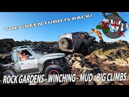 GREEN TURD IS BACK | Barmouth Pay & Play | ROCK CRAWLING.. Or bouncing.. | FULL SEND | 4WDUK