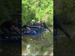 Amphibious ATV Sinks in Creek funny #shorts