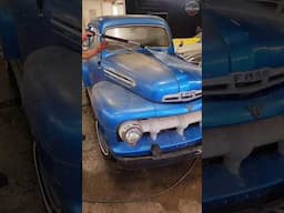 1951 Ford Pickup First Wash in 10 YEARS! 🚘💕 #Satisfying #detaildane #detailing #asmr #ford #BarnFind