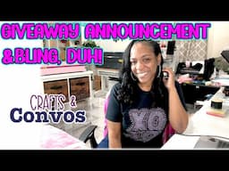 Crafts & Convos | WeCreat Laser Giveaway Announcement | Unboxing Crochet Order | Bling T-Shirt