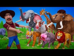 Jungle Animals Fun & Hunter’s Hilarious Adventure | Crazy Jungle Escape - Wild Animal Showdown!