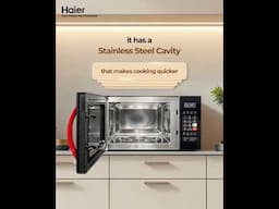 Haier Convection Microwave with a Stainless Steel Cavity