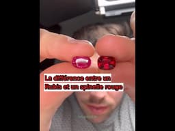 La différence entre un rubis et un spinelle rouge