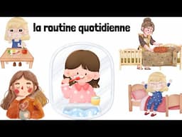 Apprendre la routine quotidienne pour les débutants en français.