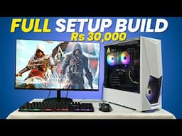 Rs 30,000 Full Setup🔥Gaming PC Build in 2024